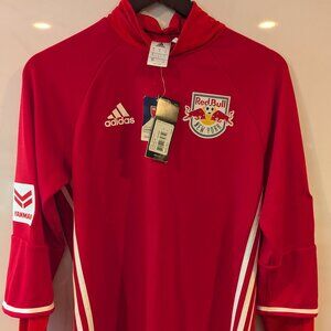 New York Red Bull  - NWT - Adidas Red Pullover Medium